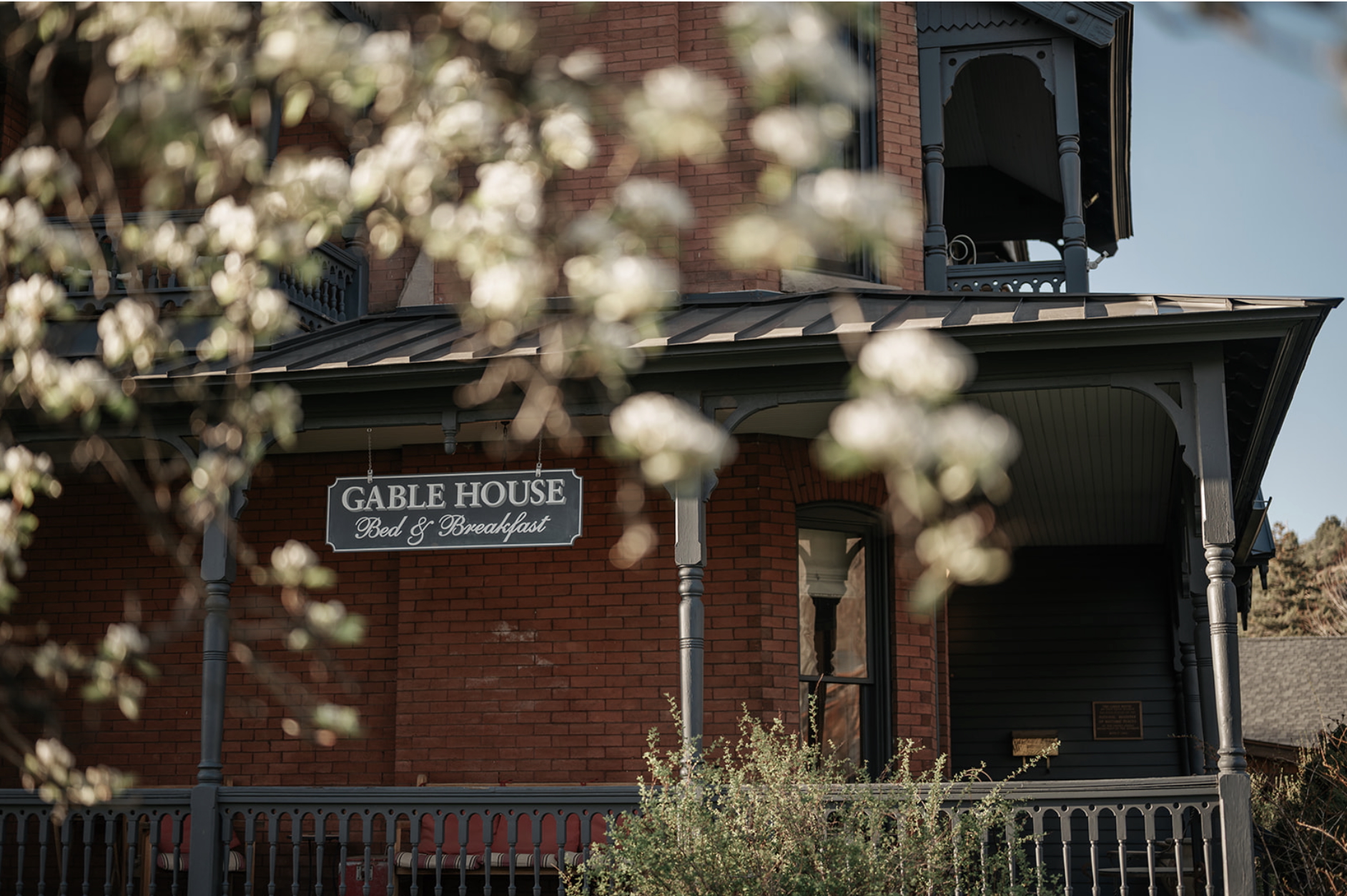 Photograph of a house with a tree